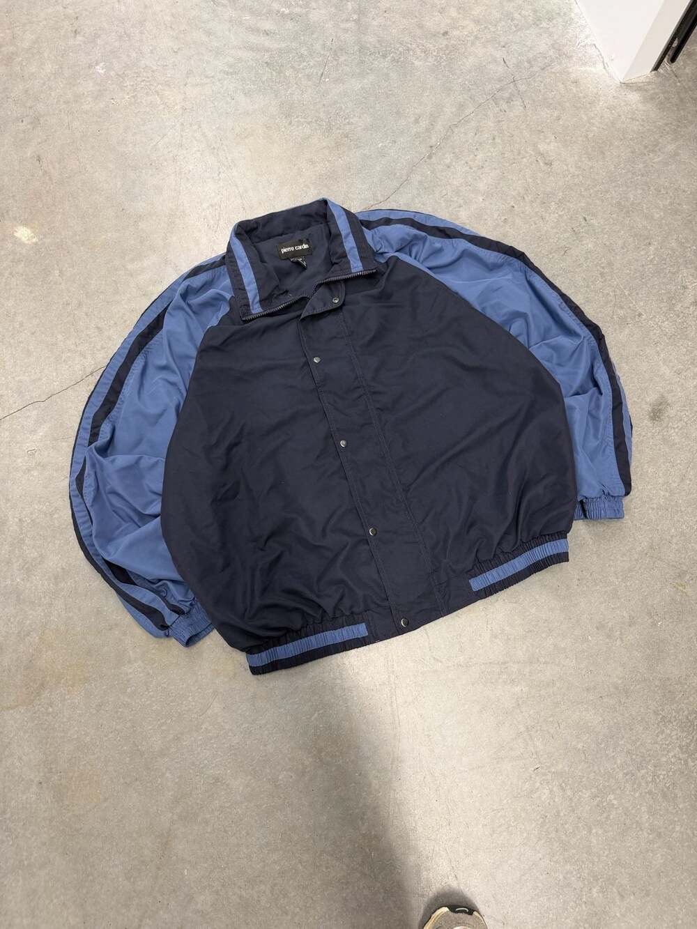 Vintage 90s Pierre Cardin Men's Colorblock Windbreaker Track Jacket Size XL